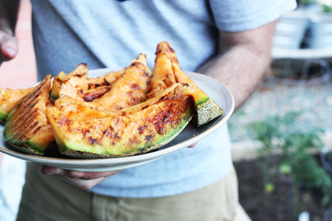 easy summer food : Grilled Cantaloupe