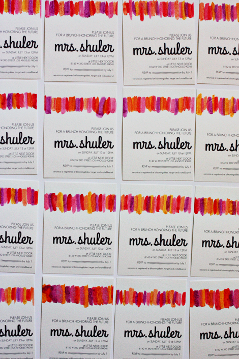 watercolor bridal shower invitations