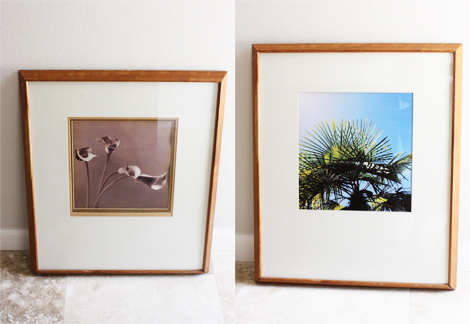 thrifted frame wall art