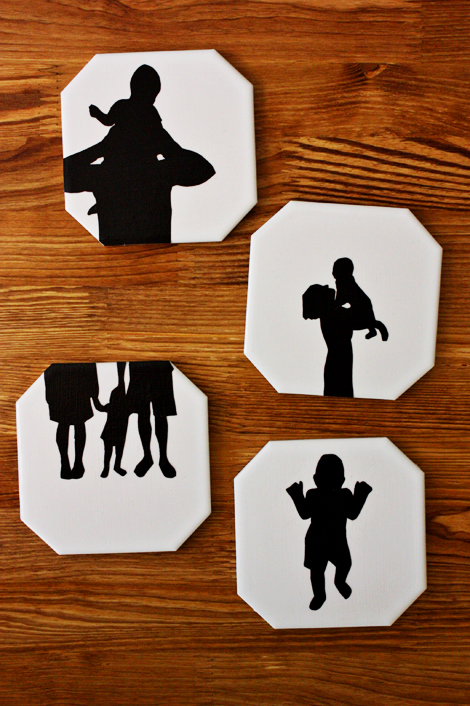 modern silhouette coasters