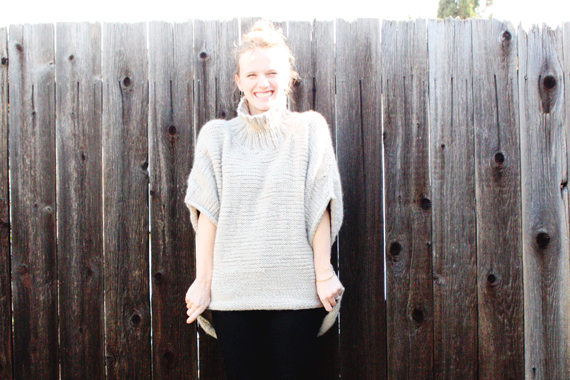 knit sweater (includes video tutorial on how to knit2purl2)
