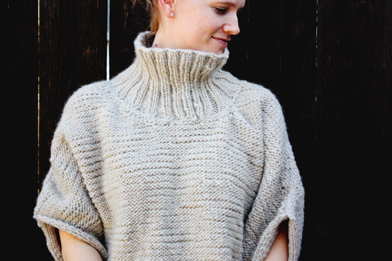 knit sweater (includes video tutorial on how to knit2purl2)
