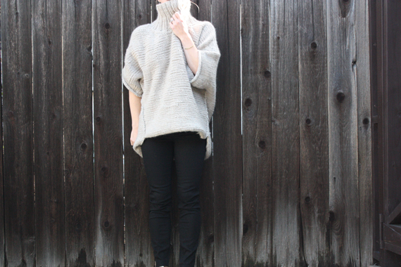 knit sweater (includes video tutorial on how to knit2purl2)