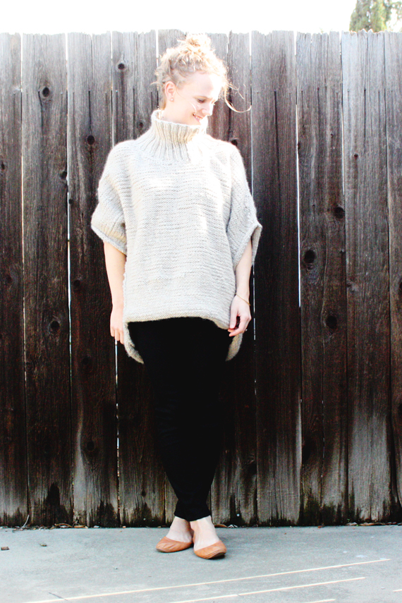 knit sweater (includes video tutorial on how to knit2purl2)