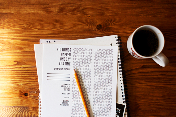 2015 goal tracking daily calendar