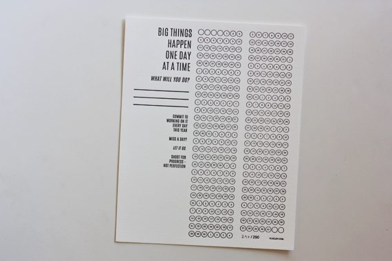 2015 goal tracking daily calendar