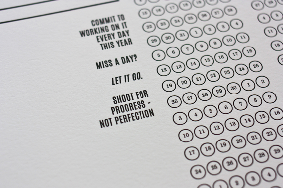 2015 goal tracking daily calendar